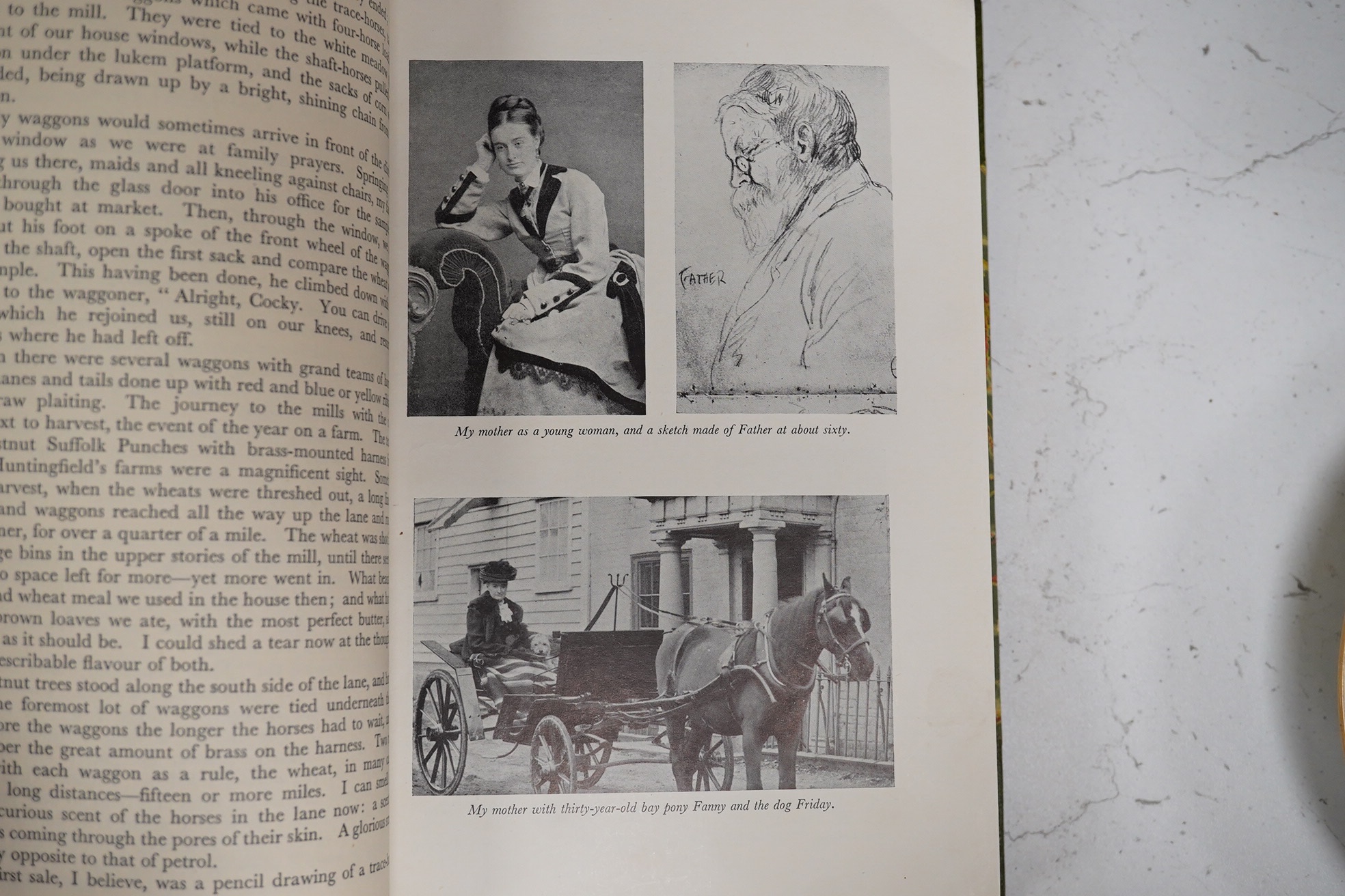 Munnings, Sir Alfred - three works, An Artist's Life; The Second Burst and The Finish, 8vo, half green morocco with marbled boards, Museum Press Limited, London, 1950